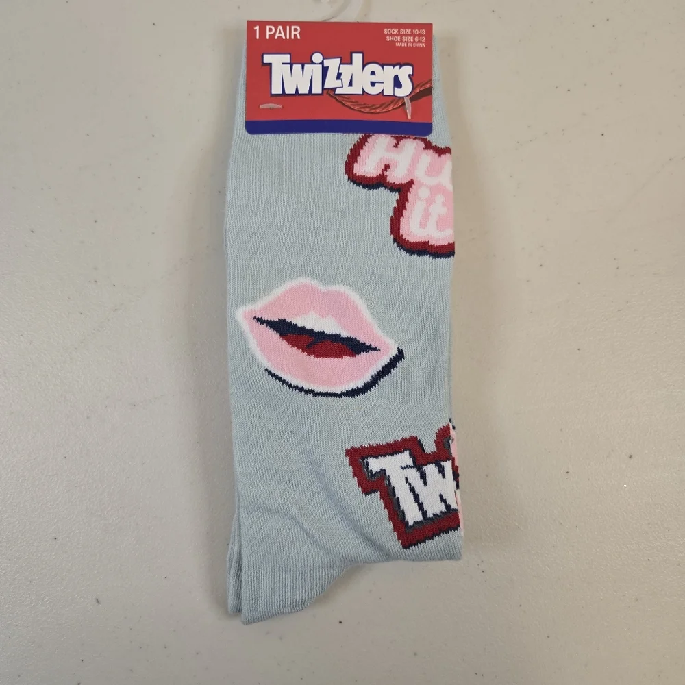 NWT Twizzlers Crew Socks, Shoe Size 6-12